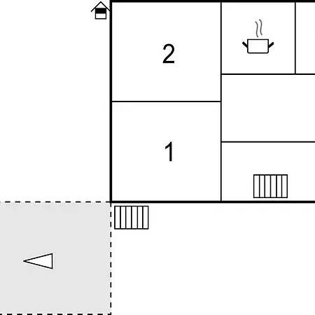 דירה Two-bedroom In